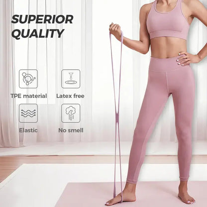 Resistance Bands Figure 8 Exercise Bands for Women 8 Shaped TPE Material for Arms Chest Expander Yoga Gym Fitness Muscle Training Summervibes
